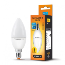 Лампа 6Вт VIDEX Standart, 3000К, E14, 220V VL-C37e-06143