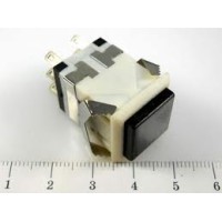 Кнопка PSW-10L Black с фиксацией с подсветкой (on-off)