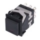 Кнопка PSW-10L Black без фиксации с подсветкой
