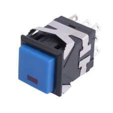 Кнопка PSW-10L Blue з фіксацією з підсвічуванням on-off