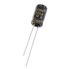 220uF 10V EXR 6,3x11mm low imp. EXR221M10B-Hitano електролітичний конденсатор низькоімпедансний