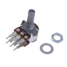 R16 100 kOhm логарифмічний стерео KLS4-WH148-1B-3-18T-A104-L20
