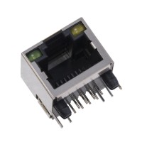 Розетка 8P8C экранированная (KLS12-108-8P8C-1x1-1-G,Y-0-01)