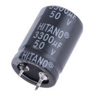 Електролітичний конденсатор 3300uF 50V ELP 22x30mm (ELP332M50BA-Hitano