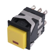 Кнопка PSW-10L Yellow з фіксацією on-off