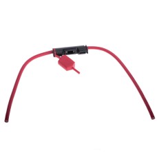 Тримач авто запобіжника типу mini ATT 10,9mm ZC-7012A-Zeeman червоний дріт AWG , 12 30см, чорний тримач/бензино- і маслостійкий