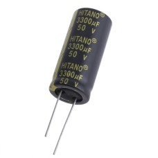 3300uF 50V EXR 18x41mm low imp. EXR332M50B-Hitano електролітичний конденсатор низькоімпедансний
