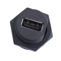 Гніздо USB-A герметичне (WP-UAC2S-P04P) Emico