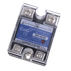 Реле твердотільне ZGT-40DD CG однофазне 3-32VDC 25mA / 5-220VDC 40A