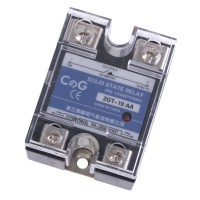Реле твердотільне ZGT-10AA (CG) однофазне 70-280AC (10mA), 24-480VAC (10A)