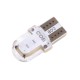 Лампа автомобильная LED W5W,194,T10 COB 8smd [синяя]