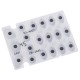 Клавиатура резин. в трубку (CW-2440A-302) Eng,Rus Silicone Rubber