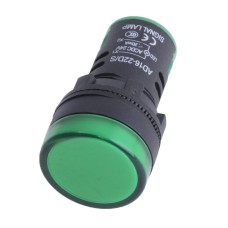 Індикаторна LED лампа AC / DC 24V зелена AD16-22D / S, Hord