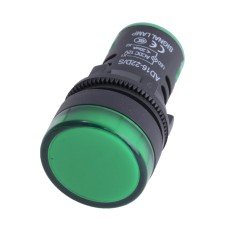 Індикаторна LED лампа AC / DC 12V зелена AD16-22D / S, Hord