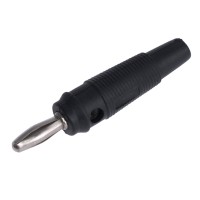 Штекер банан, черный 4мм (GT1-1509-black) Global Tone