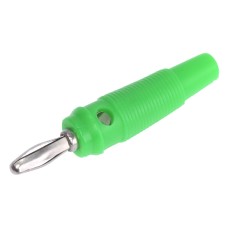 Штекер банан, зелений 4мм GT1-1509-green