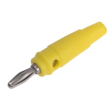 Штекер банан, жовтий 4мм GT1-1509-yellow