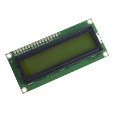 QC1602A 16x2 Character LCD Display жовте підсвічування на контролері HD44780