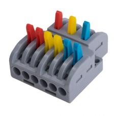 Клема LT-633 6х3 контакти, 0.08-4.0mm2 28-12AWG, 32A / 250-600V