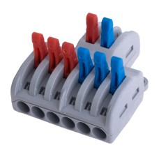Клема SPL-62 6х2 контакти, 0.08-4.0mm2 28-12AWG, 32A / 400V