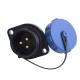 Разъём герметичный IP68. SP21 Гнездо- 3pin (L-KLS15-W21B3-03)