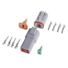 Комплект автомобільних 4pin роз'ємів Deutsch DT DT04-4P / DT06-4S з контактами та ущільнювачами