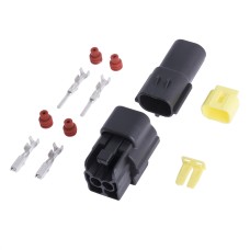 Комплект автомобільних 2pin роз'ємів Denso 1.8mm 174352-2 / 174354-2 з контактами та ущільнювачами