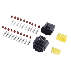 Комплект автомобільних 10pin роз'ємів Denso 1.8mm 174655-2 / 174657-2 з контактами та ущільнювачами