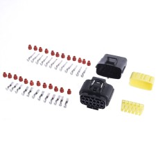 Комплект автомобільних 12pin роз'ємів Denso 1.8mm 174661-2 / 174663-2 з контактами та ущільнювачами