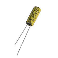 220uF 25V NXH 6,3x15mm 6000h Low Imp. NXH25VB220M6.3x15 SamYong