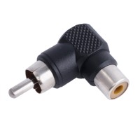 RCA переходник угловой черный (GT1-1783 black) Global Tone