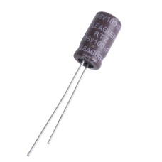 100uF 16V RTZ 6,3x11mm low esr RTZ1C101M0611-LEAGUER електролітичний конденсатор низькоімпедансний