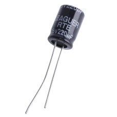 220uF 25V RTE 8x11,5mm low esr RTE1E221M0812-LEAGUER електролітичний конденсатор низькоімпедансний