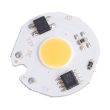 Світлодіод 5W, білий теплий з драйвером 220V Led COB модуль 5W d27mm