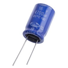 4700uF 16V SD 16x25mm 85°C SD1C478M16025PA159-Samwha електролітичний конденсатор