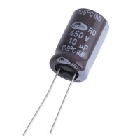 Електролітичний конденсатор 10uF 450V RD 12x20mm 105°C (RD2W106M12020PL159-Samwha