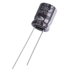 330uF 25V WB 10x12mm 105°C WB1E337M1012MPA259-Samwha електролітичний конденсатор