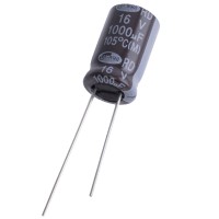 Електролітичний конденсатор 1000uF 16V RD 10x16mm 105°C (RD1C108M10016PA159-Samwha