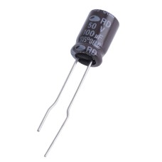 100uF 50V RD 8x11mm 105°C RD1H107M0811MPF-Samwha електролітичний конденсатор
