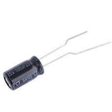 100uF 25V SH 6x11mm 105°C SH025M0100AZS-0611-Yageo електролітичний конденсатор