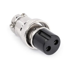 Роз'єм GX16-2 KLS15-225-M16-2F1 вилка на кабель 2-х конт., різьбове з'єднання