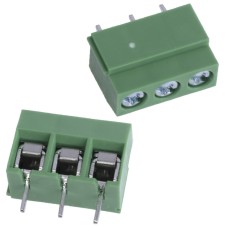 Клемник DG126-5.0-03P-14-00A H 3конт., зелений, шліц Degson