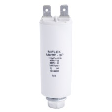 1,5uF 450VAC ±10% O25x60mm, з клемами I150V515K-B конденсатор пусковий