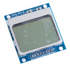 РКІ 84x48 Nokia 5110 з підсвічуванням, SPI, синя плата