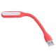Ліхтарик гнучкий LED USB, 1.2W, 4500K, червоний