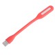 Ліхтарик гнучкий LED USB, 1.2W, 4500K, червоний