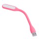 Ліхтарик гнучкий LED USB, 1.2W, 4500K, рожевий