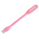 Ліхтарик гнучкий LED USB, 1.2W, 4500K, рожевий