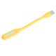 Фонарик гибкий LED USB, 1.2W, 4500K, жёлтый