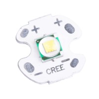 Світлодіод 5W, білий холодний (6500K) крапля 5х5mm, білийа підкладка 16мм